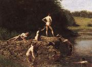 Thomas Eakins Swimming Malmo Sweden oil painting reproduction